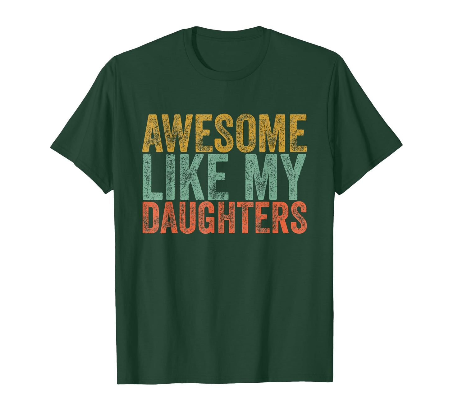 Awesome Like My Daughter Shirt Men Vintage Fathers Day Dad T-Shirt