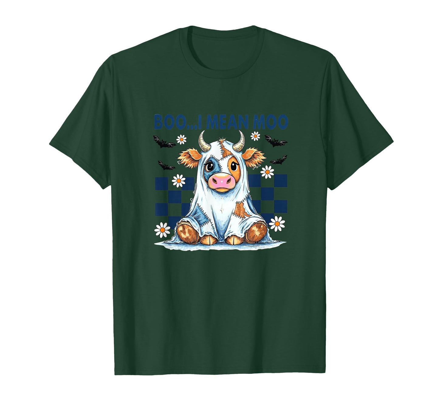Amazing Spooky Creepy Halloween Boo I Mean moo T-Shirt