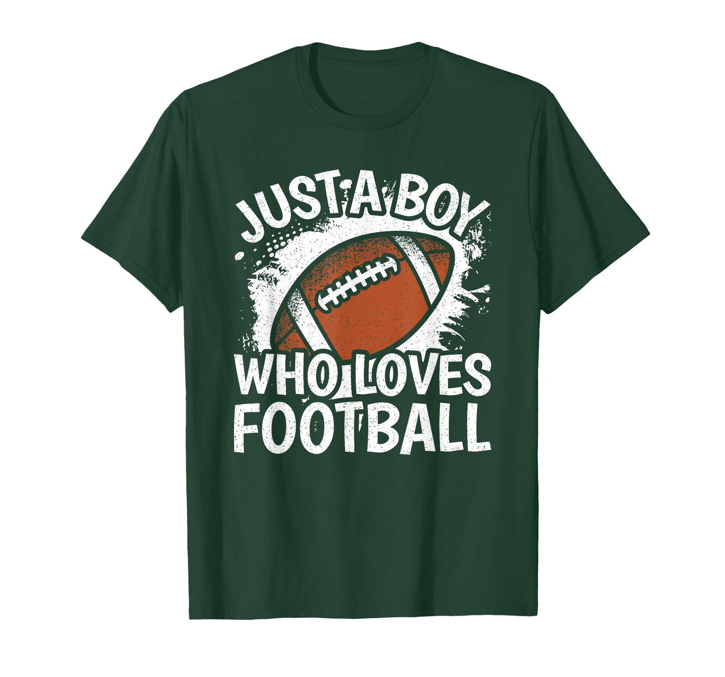 Just A Boy Who Loves Football American Football Boys Kids T-Shirt