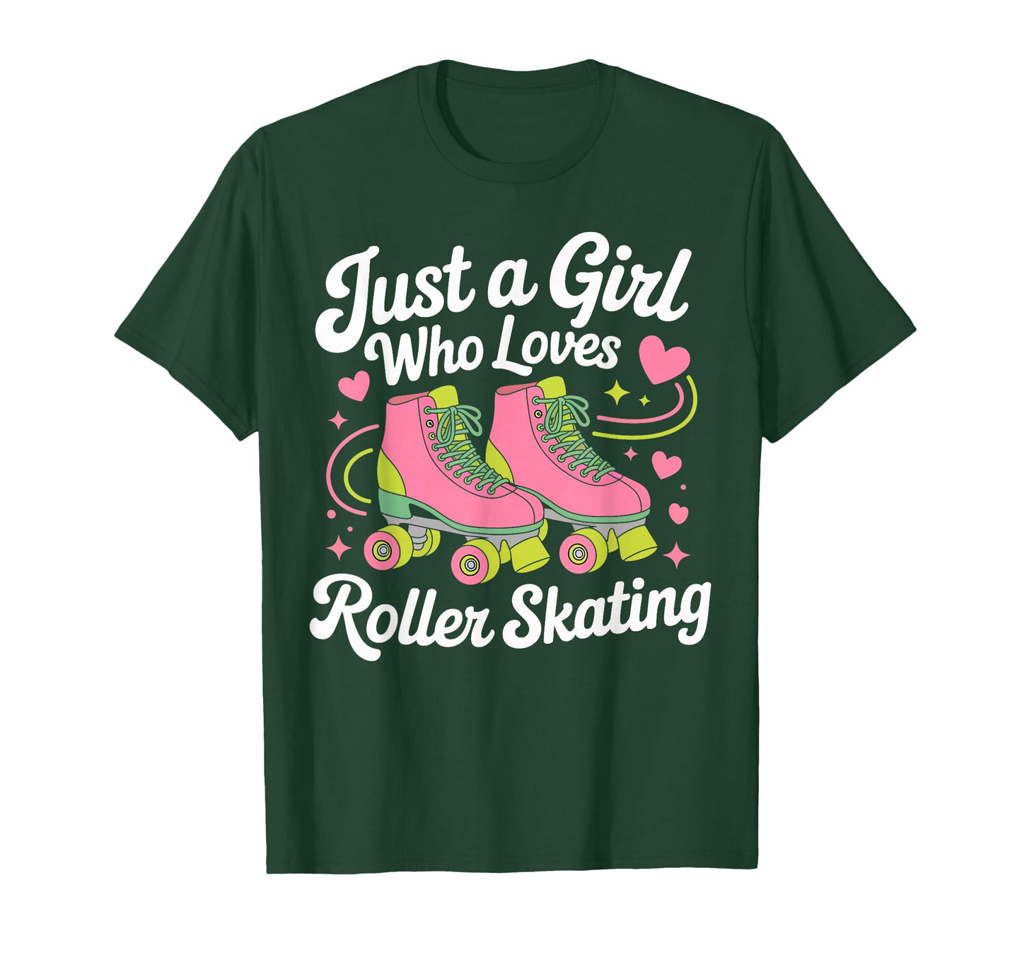 Just a Girl Who Loves Roller Skating Gifts for Girls Women T-Shirt