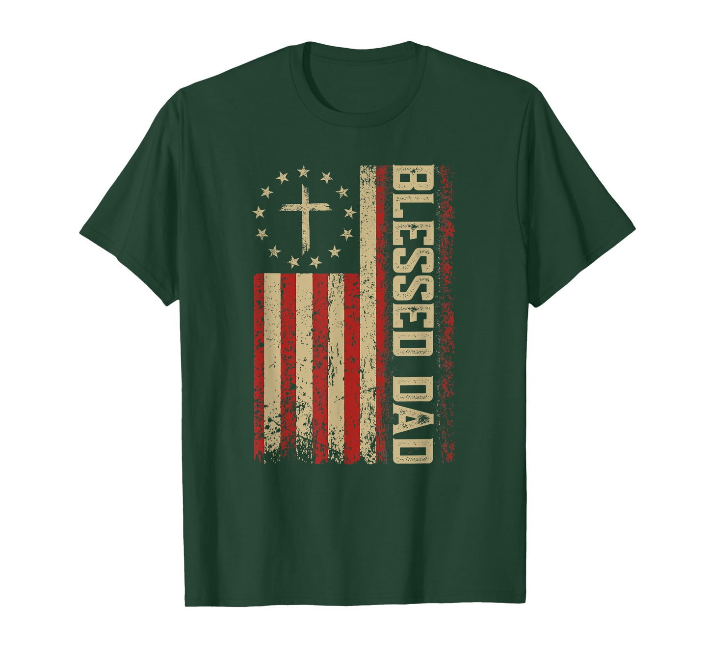 Christian Shirts For Men Fathers Day Tshirts For Blessed Dad T-Shirt