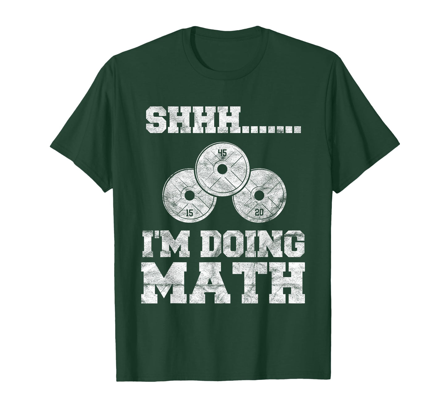 Shhh I'm Doing Math Funny Gym Powerlifting Squat Lifting T-Shirt