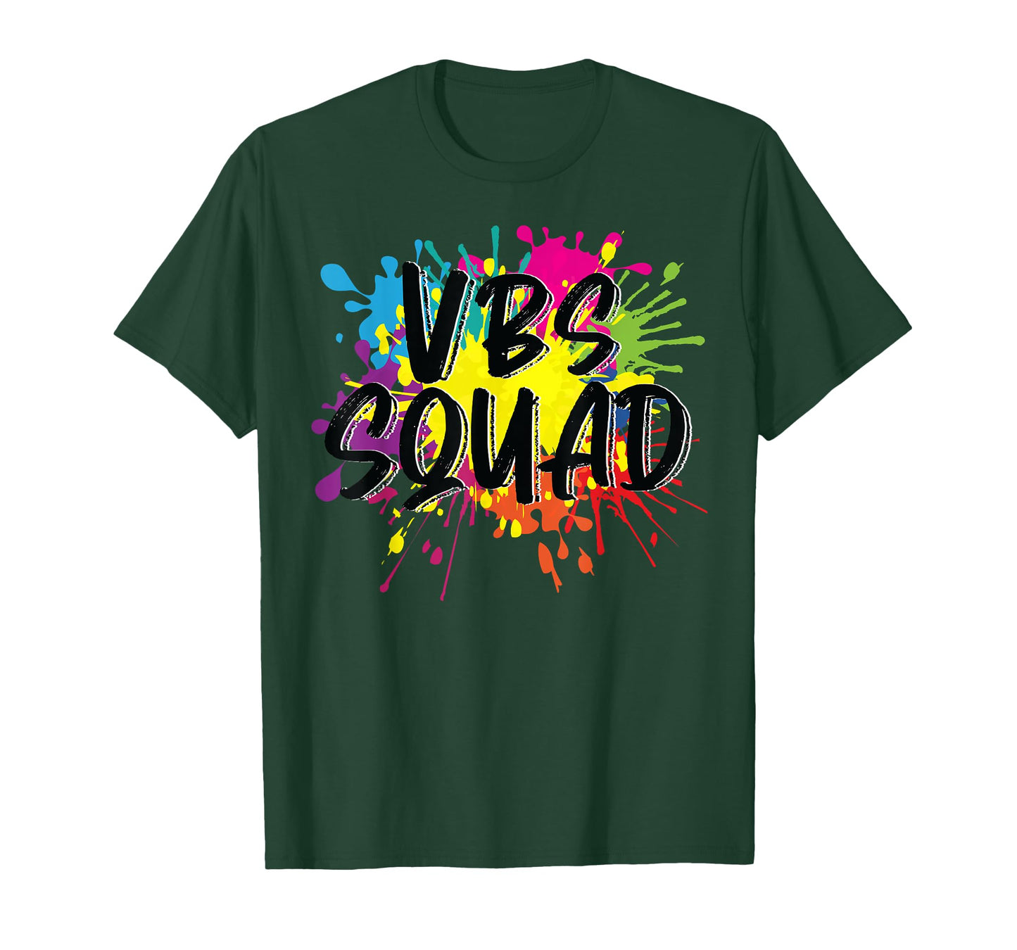 VBS Squad Vacation Bible School I Love Paint Splatter Team T-Shirt