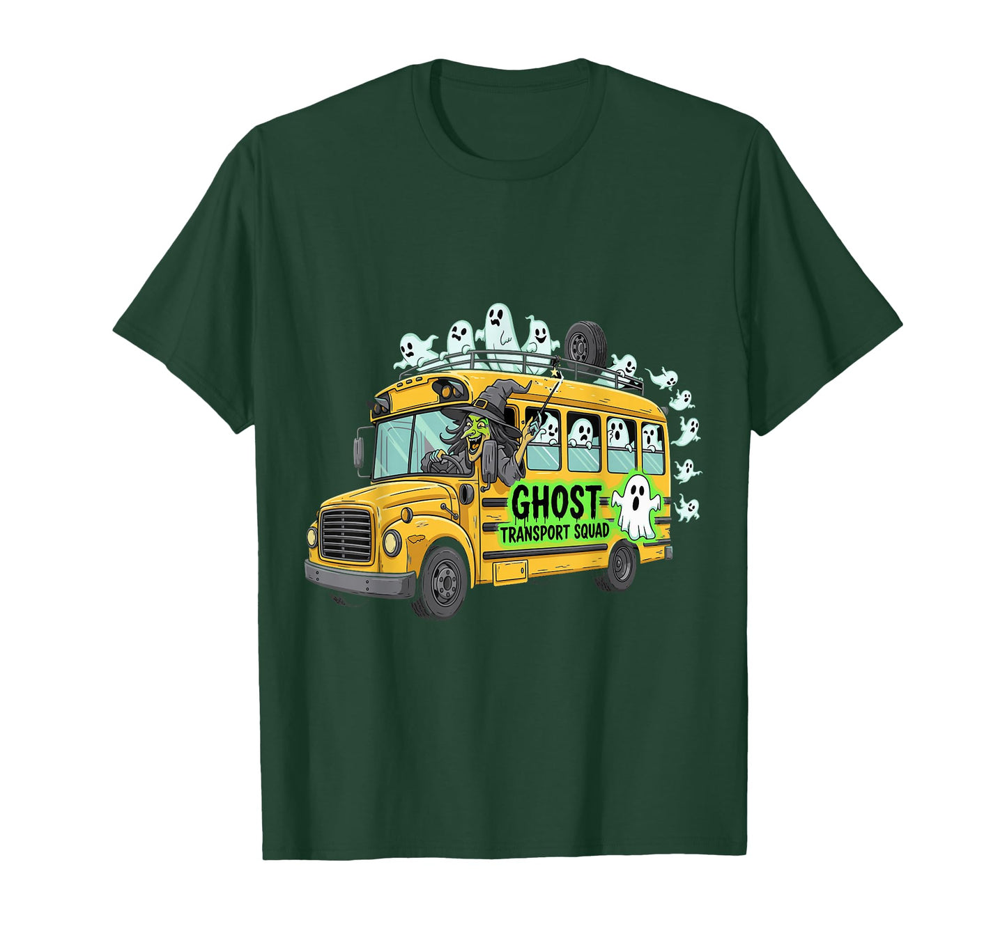 Ghost Transport Squad Bus Schools T-Shirt