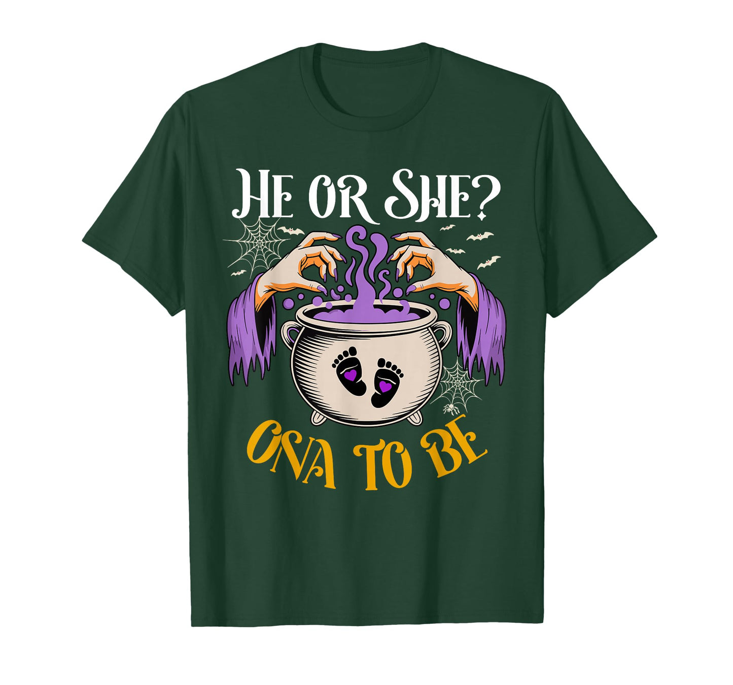 He Or She Ona to Be Baby Reveal Halloween Costume T-Shirt