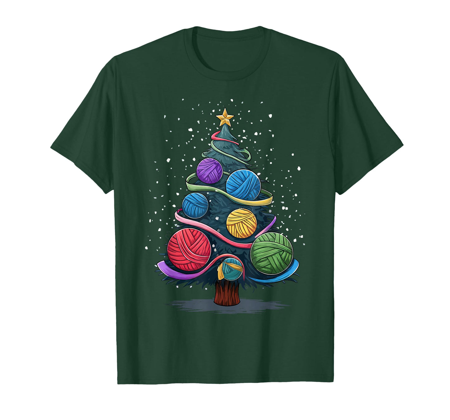Yarn Christmas Tree T-Shirt