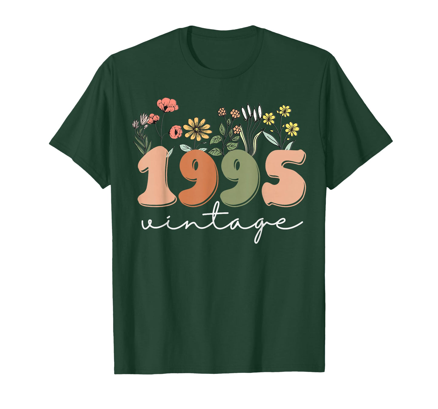 30 Years Old Vintage 1995 30th Birthday Tee Wildflower Women T-Shirt