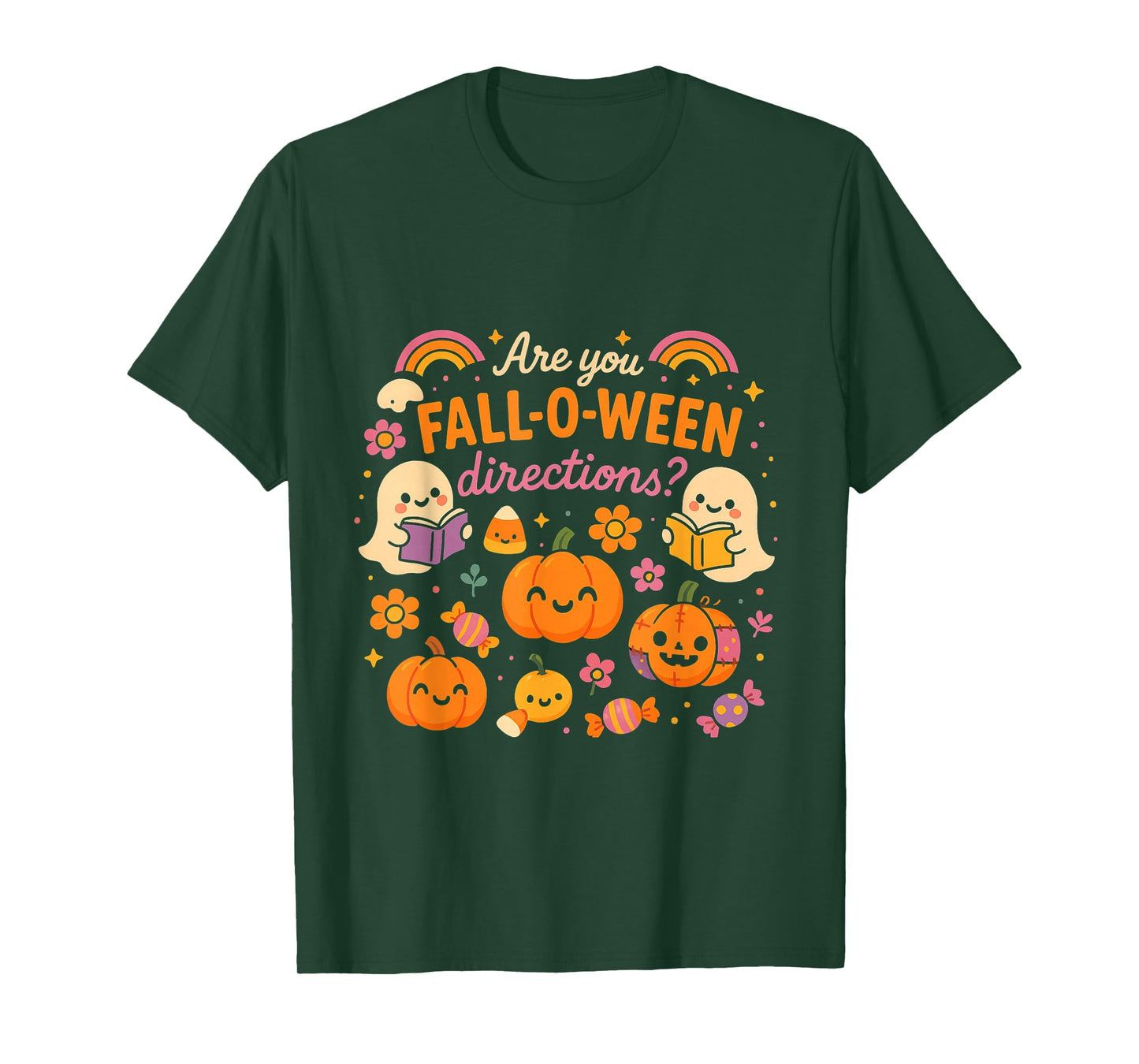Funny Octobre Halloween Teacher Joke are You Fall O Ween T-Shirt