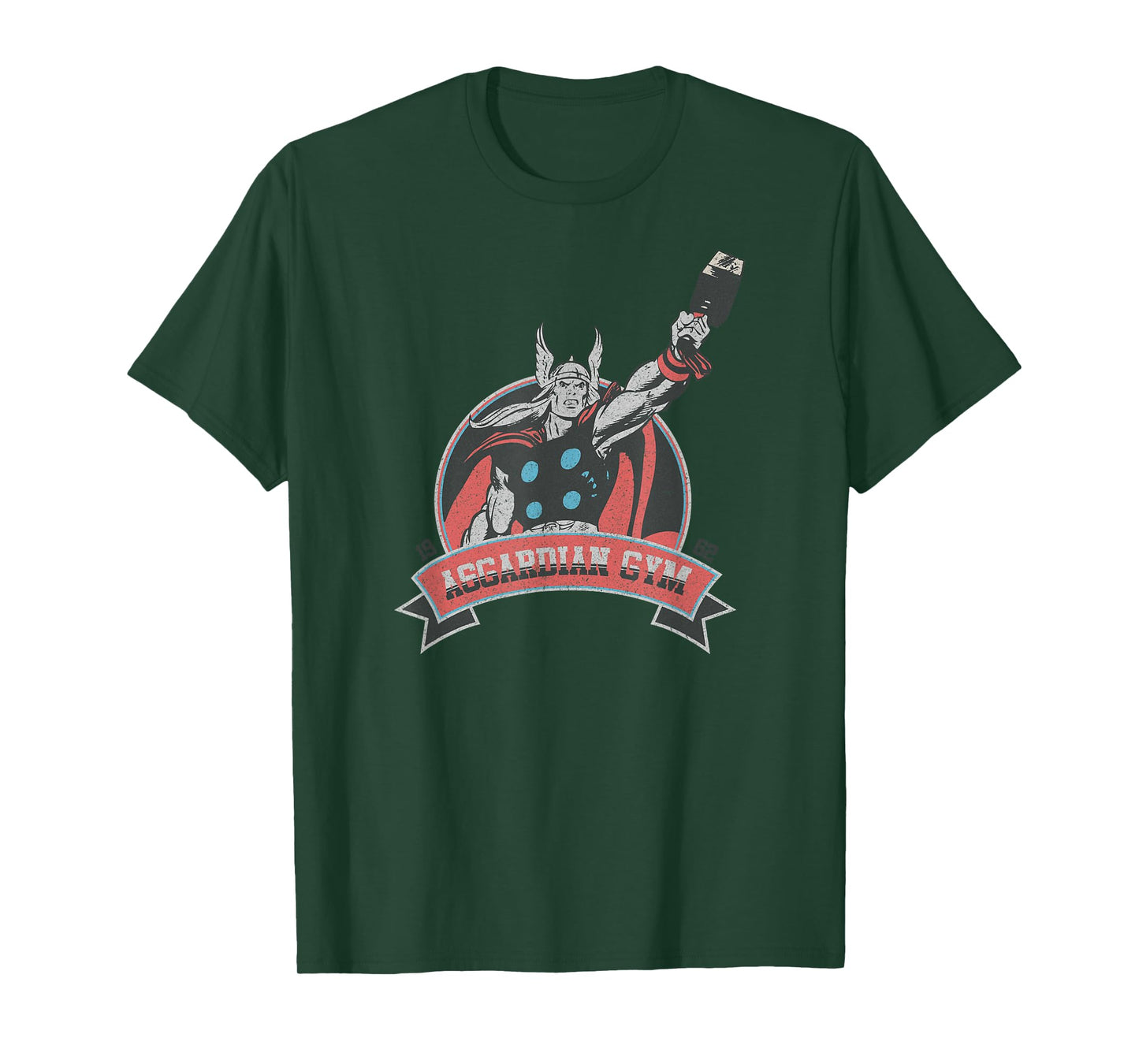 Marvel Thor Retro Comic Asgardian GYM Membership Badge T-Shirt