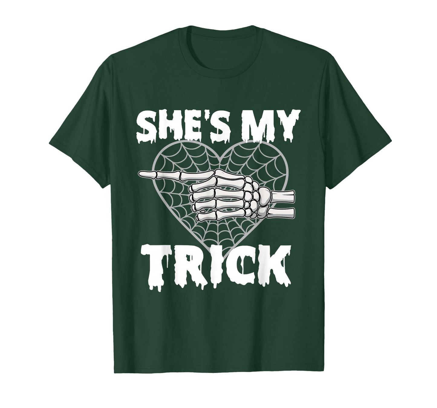 She's My Trick - Matching Halloween Couple Boyfriend T-Shirt
