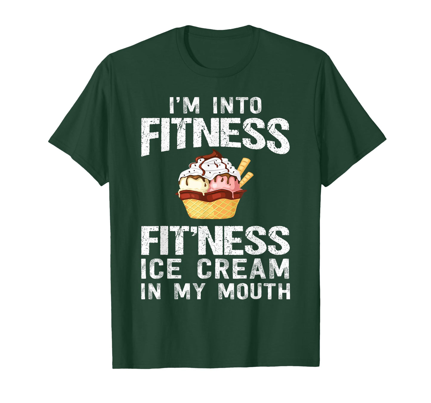 Ice Cream Lover Funny Fitness Bodybuilding Workout Gym T-Shirt for Men Women