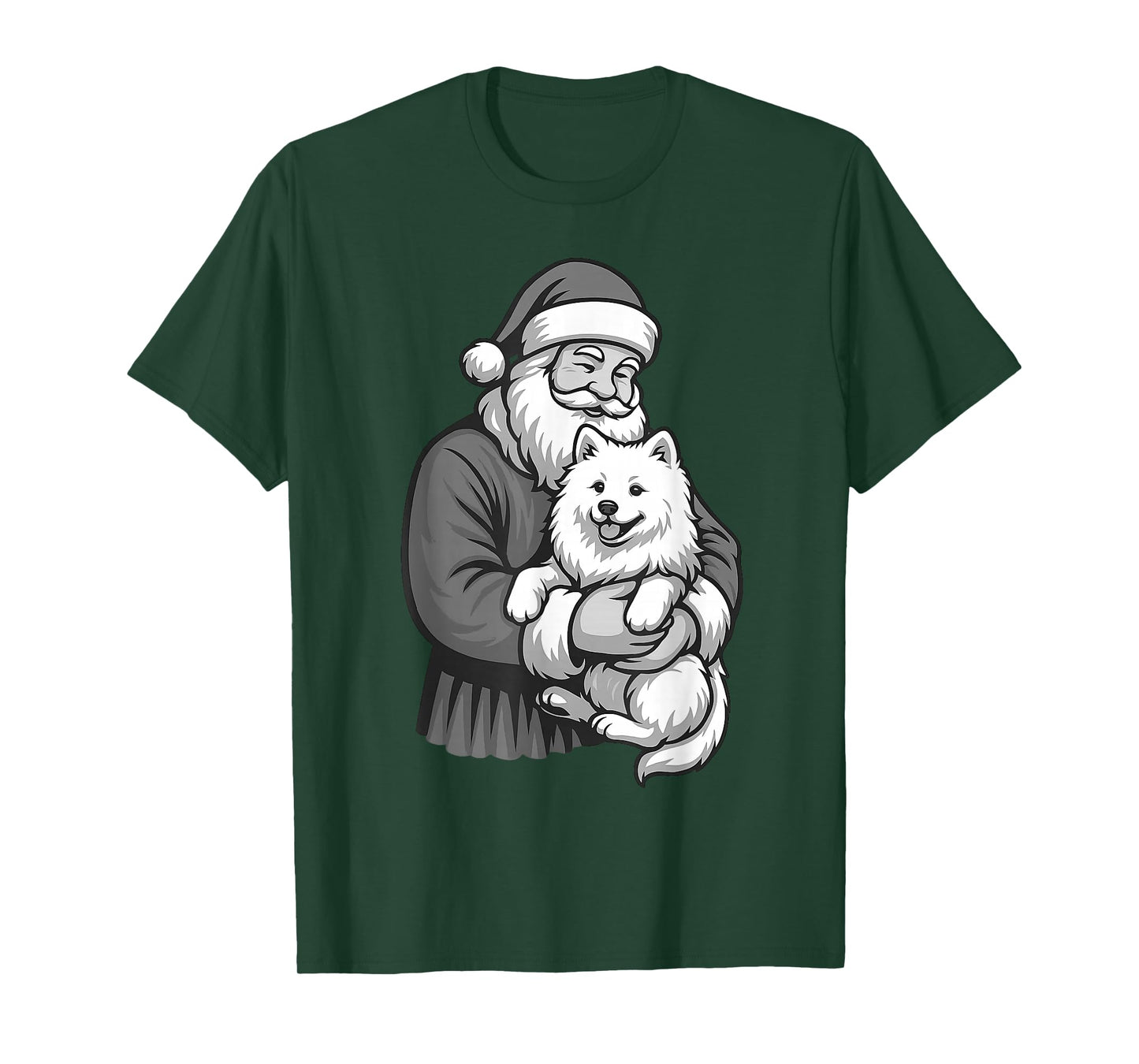 Samoyed Santa Claus Christmas Dog Lover T-Shirt