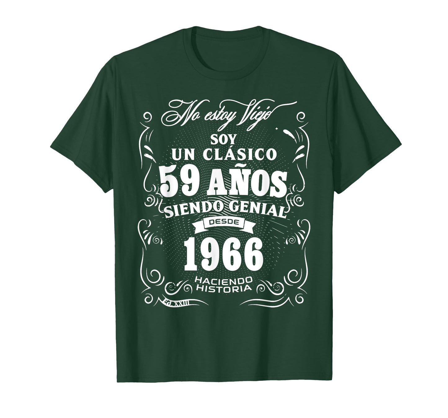 Vintage 59th Birthday Men Funny 1966 59 Birthday Spanish T-Shirt