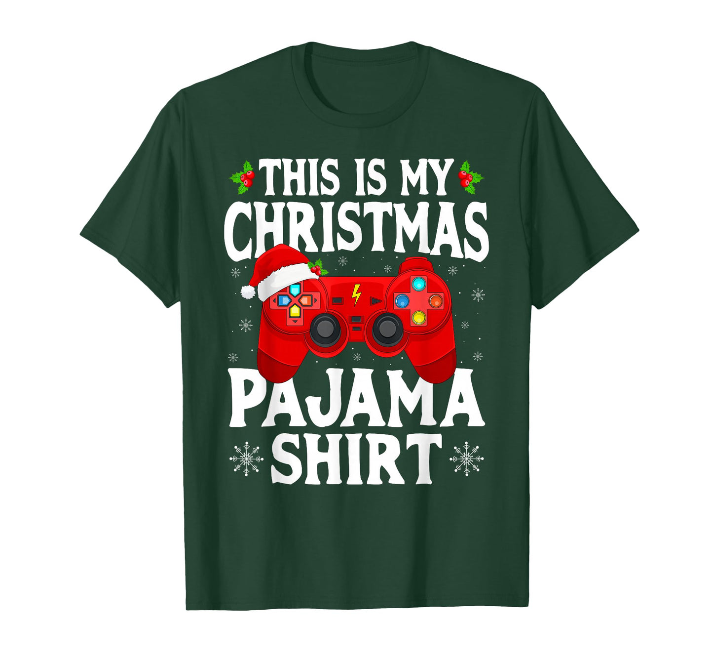 This is My Christmas Pajamas Video Game Gamer Boys Gaming T-Shirt