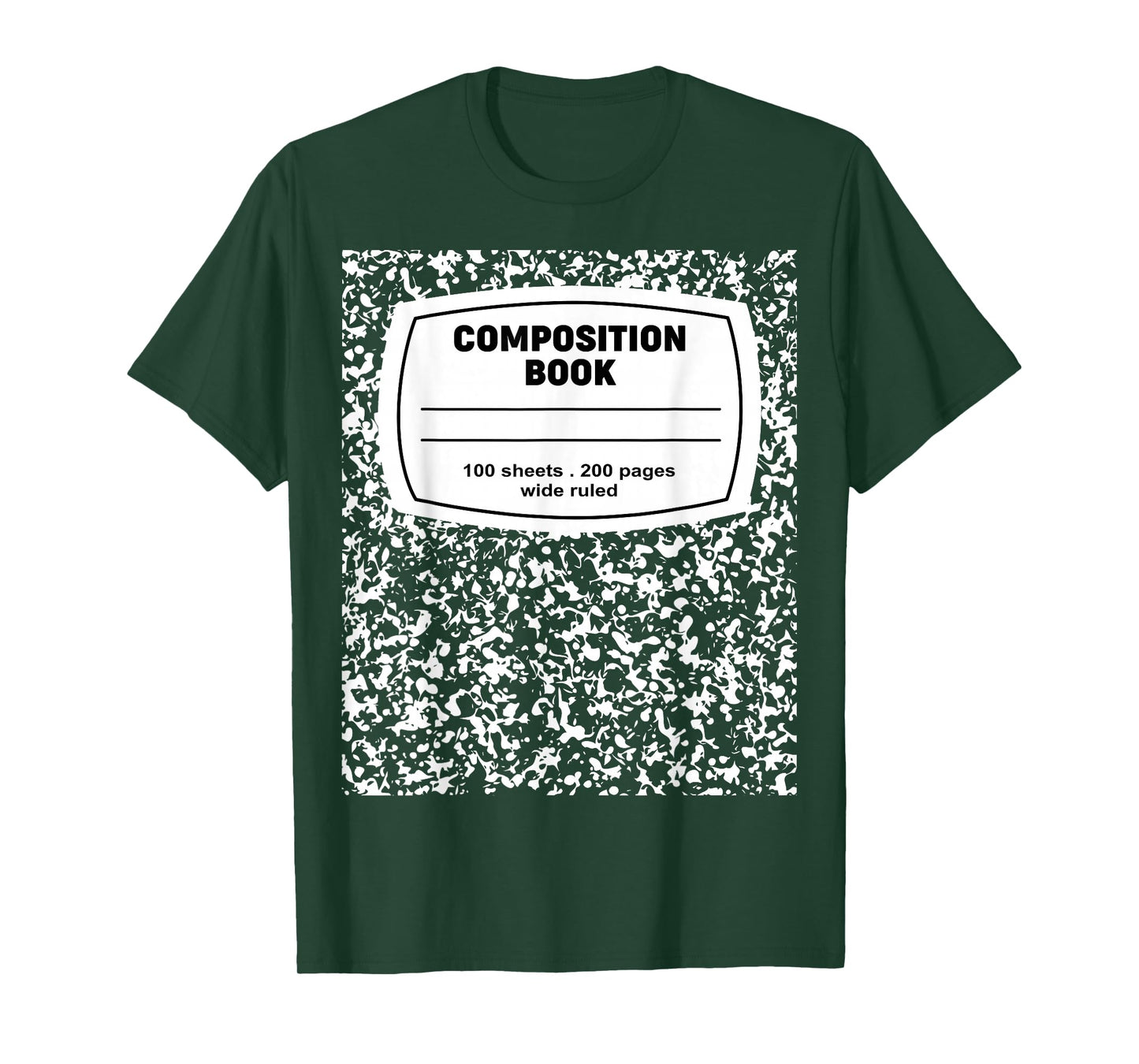 Composition Notebook Halloween Costume Teacher Student T-Shirt