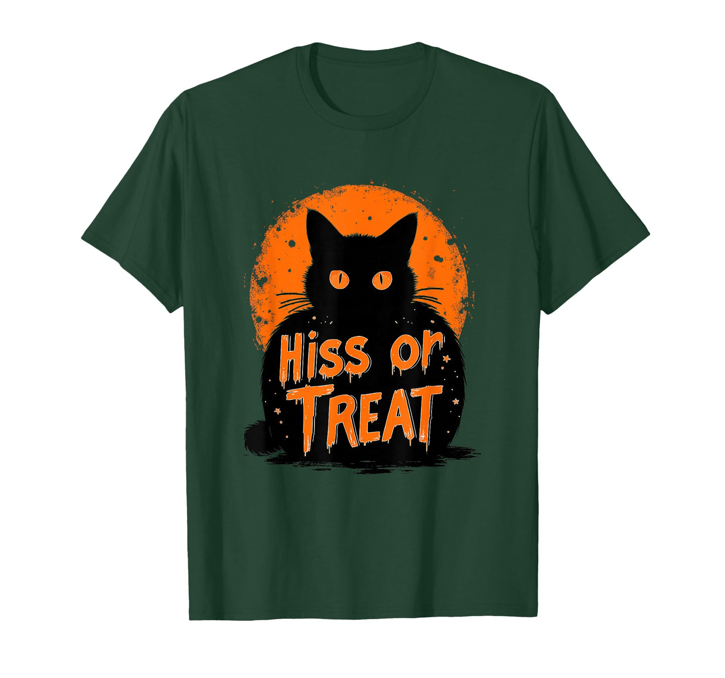 Hiss or Treat – Funny Halloween Black Cat Costume Gift T-Shirt