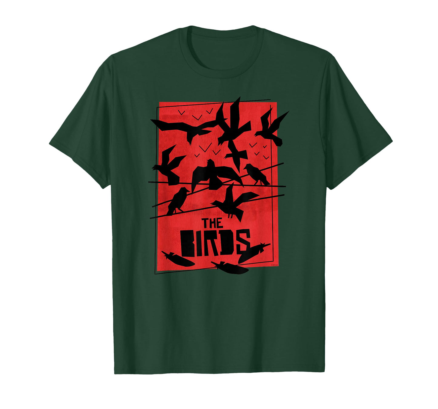 The Birds Alfred Hitchcock Abstract T-Shirt