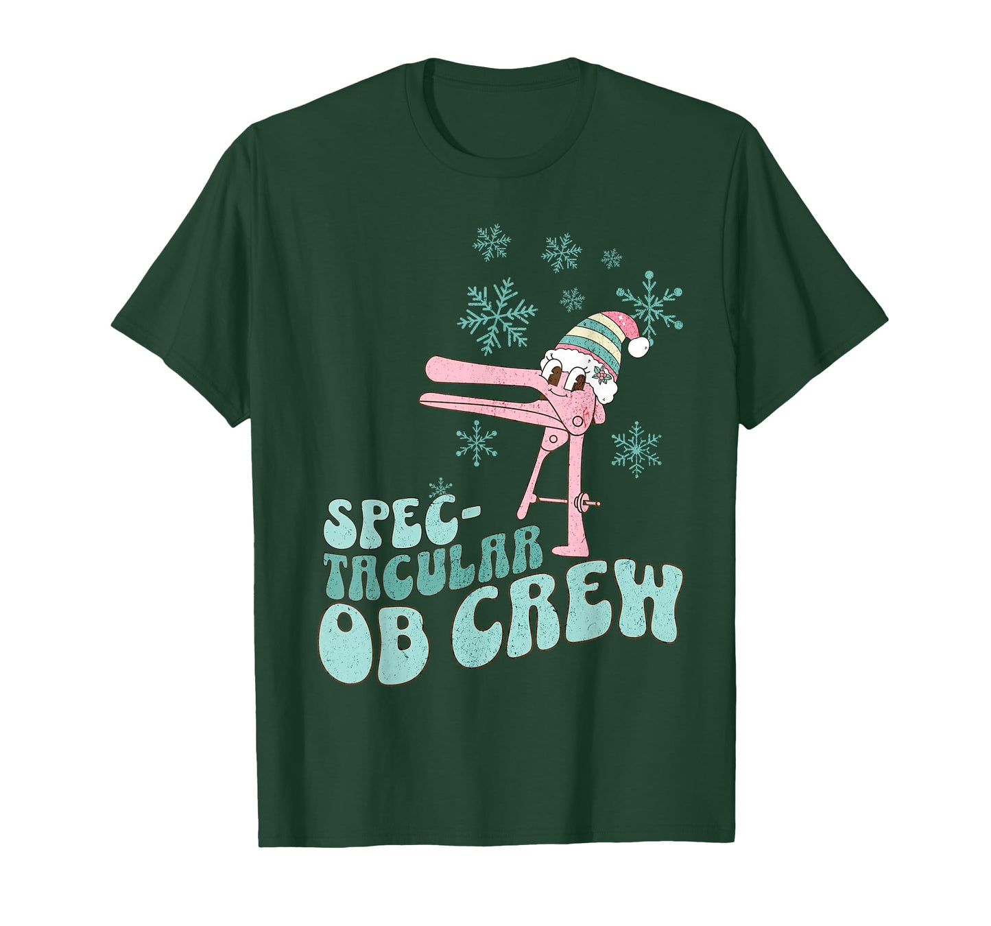 Spectacular OB Crew Speculum Hat Santa Christmas OBGYN Nurse T-Shirt