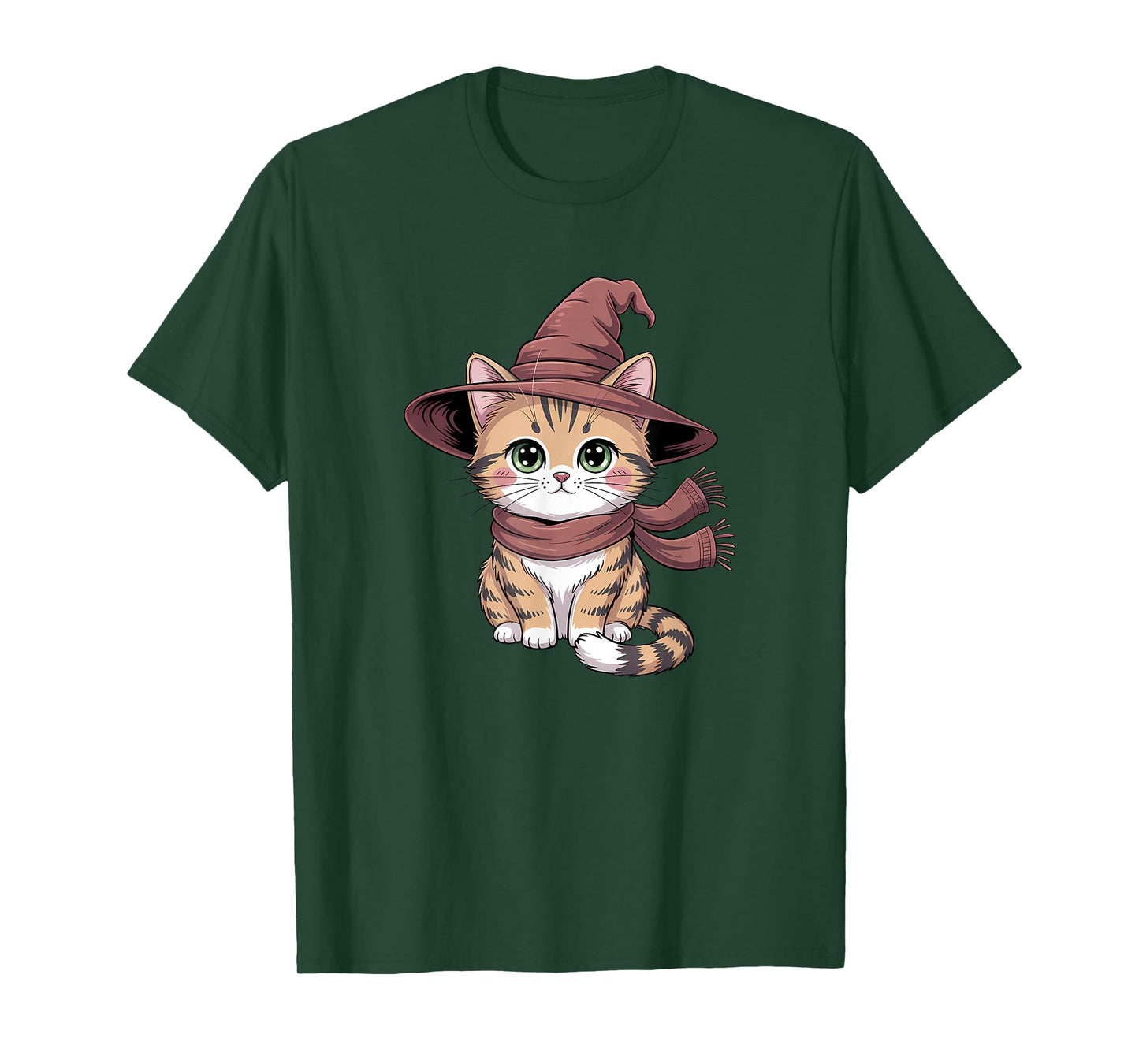 Witch Cat Cute Pet Lover Halloween T-Shirt