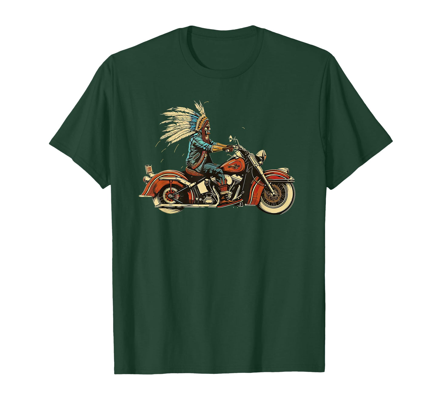Native American Motorcycle Indian Bikers old classic bikes T-Shirt