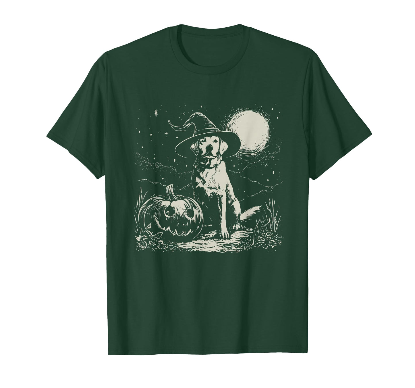 Witch Labrador Halloween T-Shirt