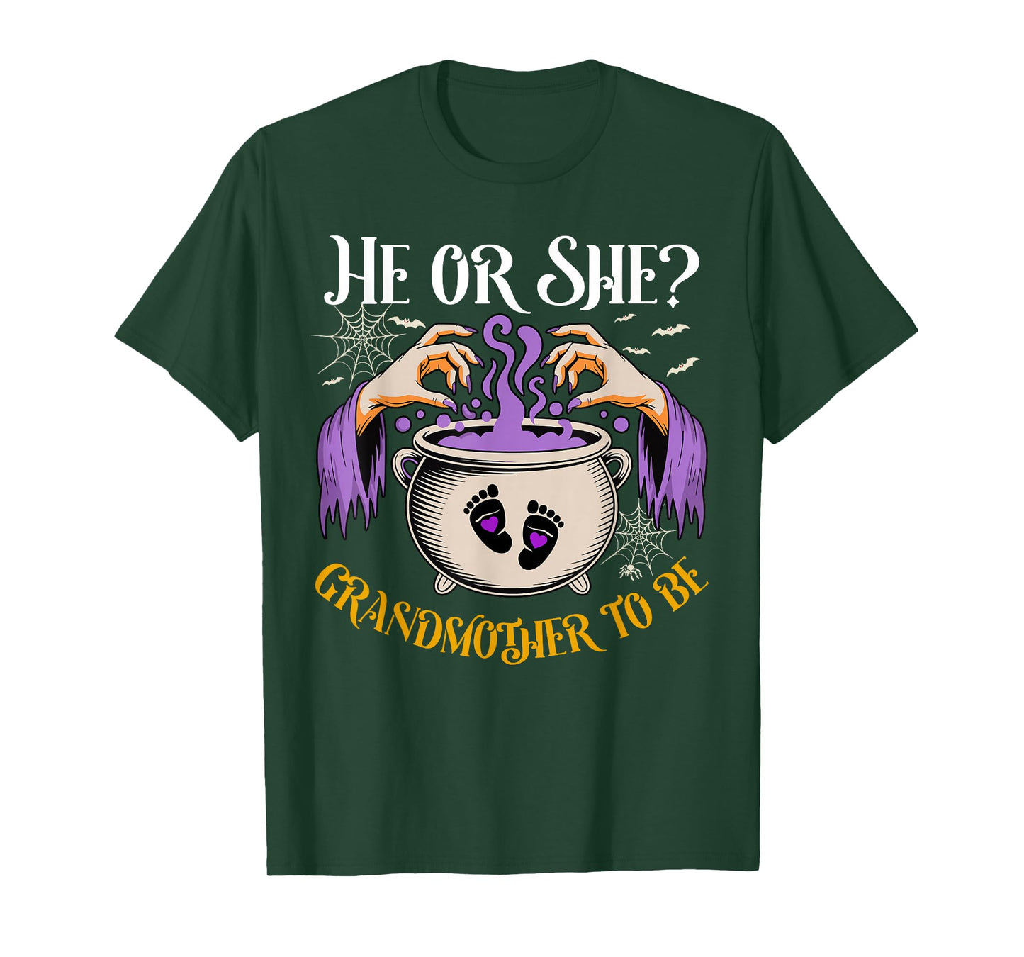 He Or She Grandmother to Be Baby Reveal Halloween Costume T-Shirt