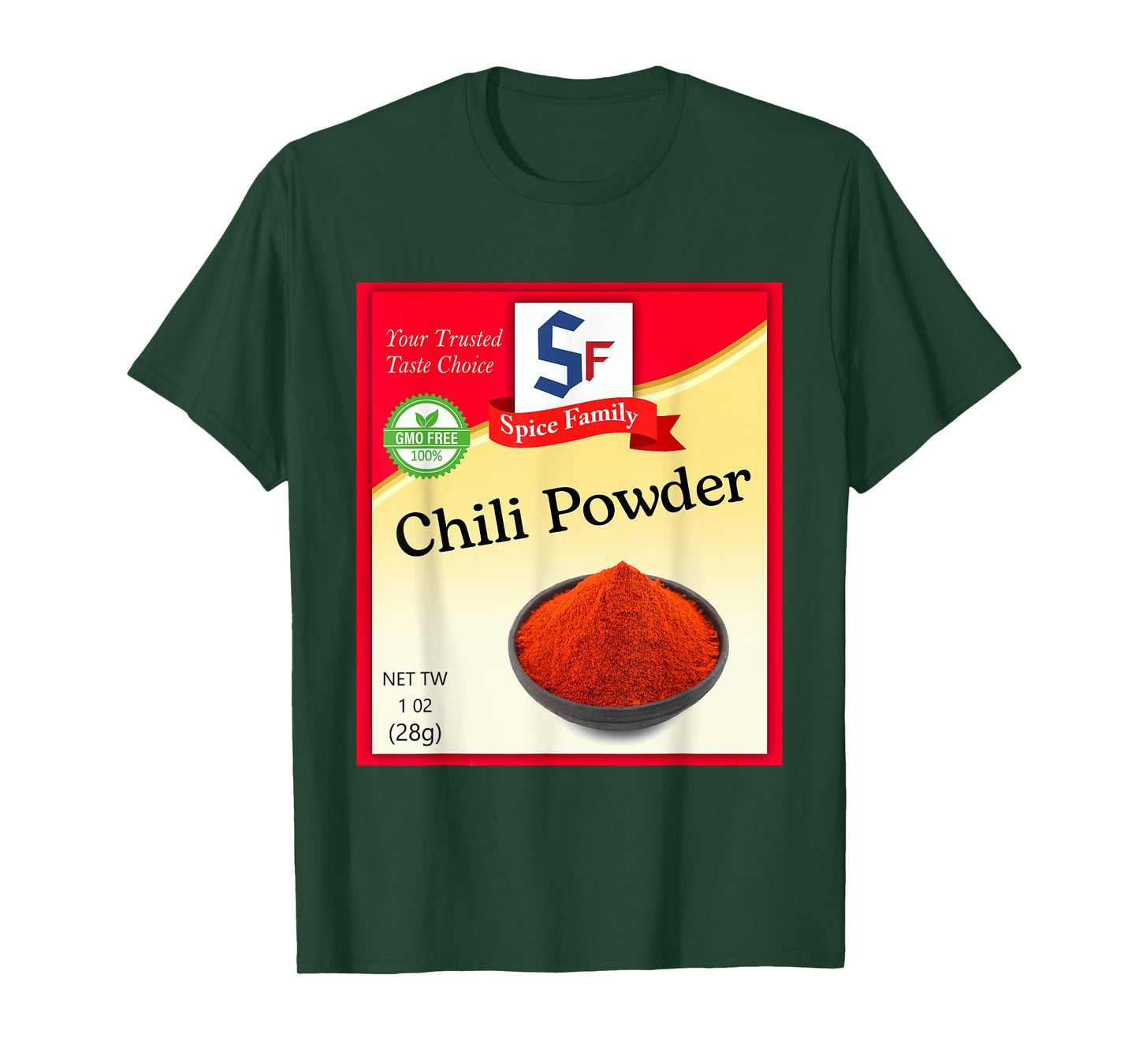 Chili Powder Condiment Costume Holiday Spice Costumes T-Shirt