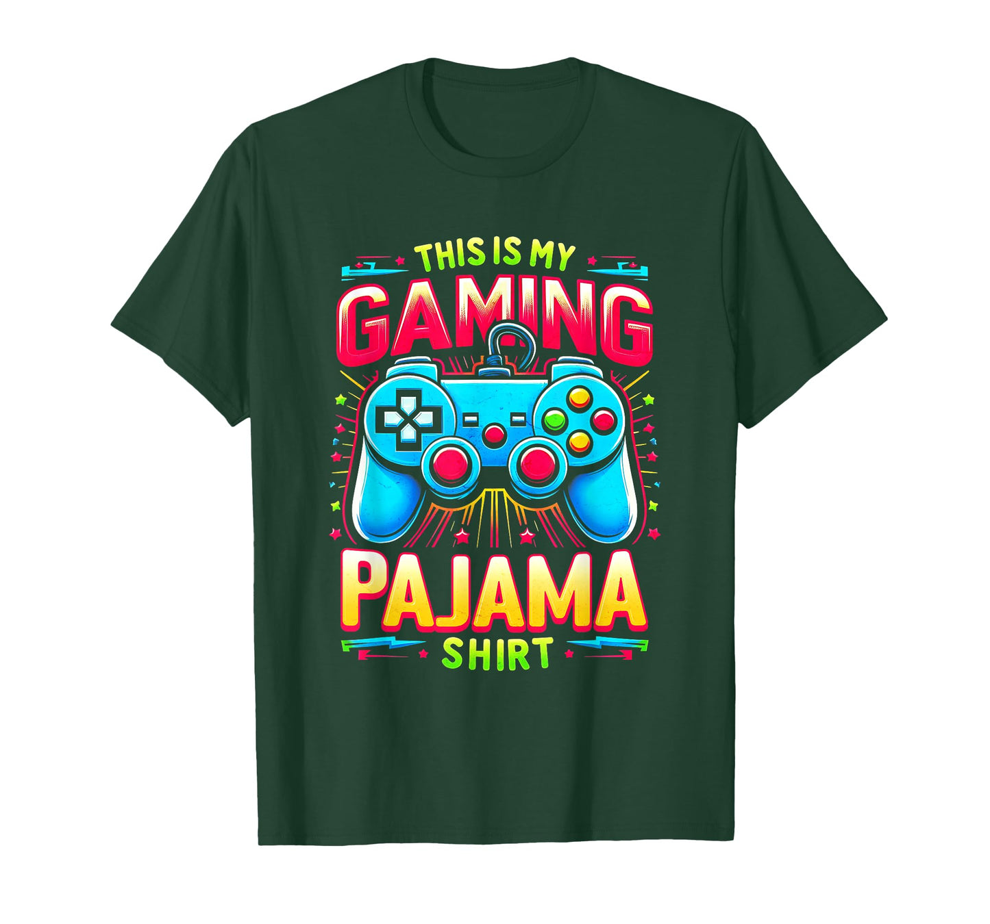 This Is My Gaming Pajama Shirt Gamepad Video Game Gamer T-Shirt