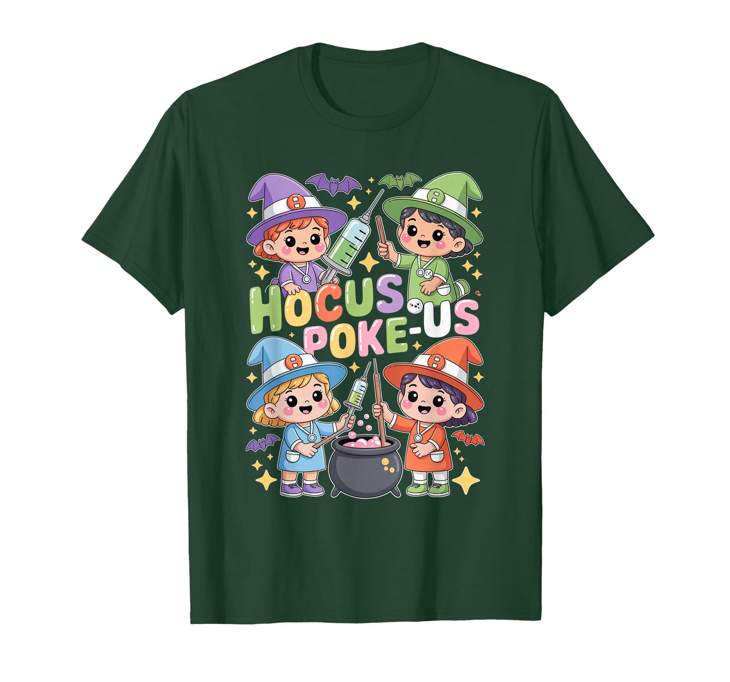 Hocus Poke-Us Nurse Witch Halloween Costume Humor T-Shirt