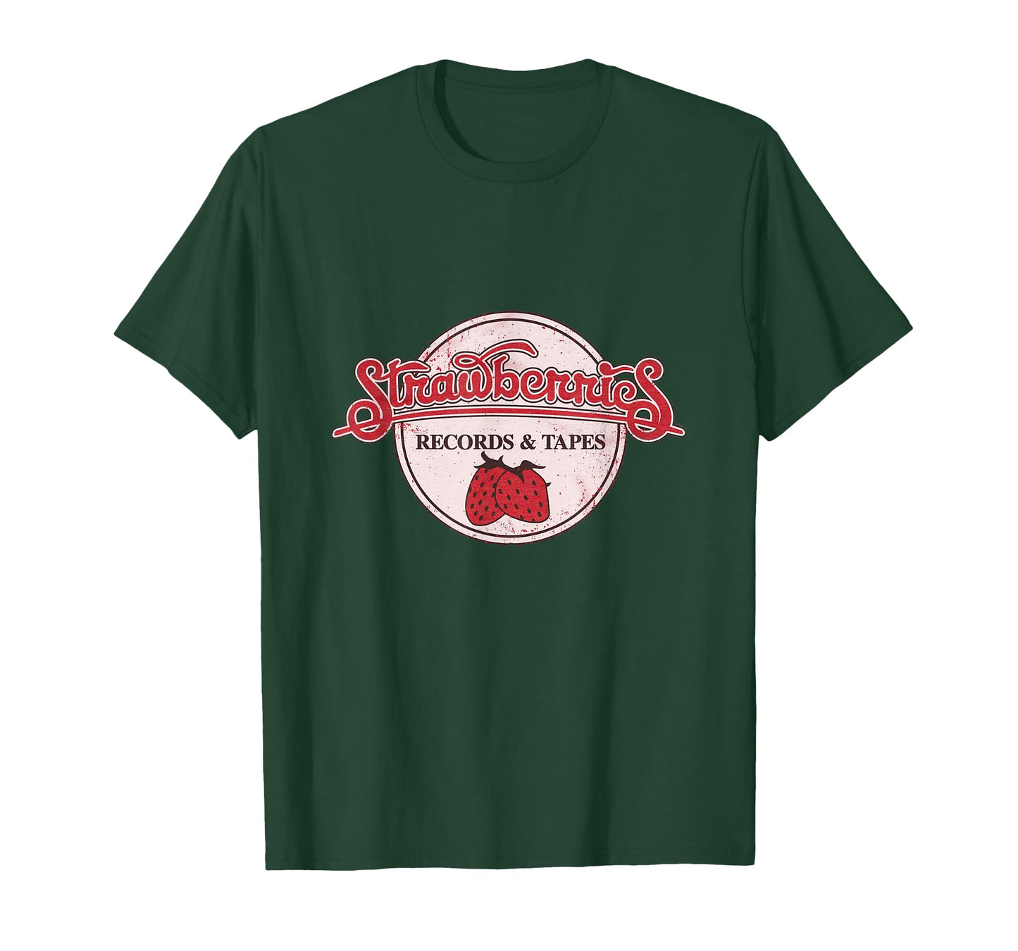 Strawberries Records & Tapes Defunct Music Store Nostalgic T-Shirt