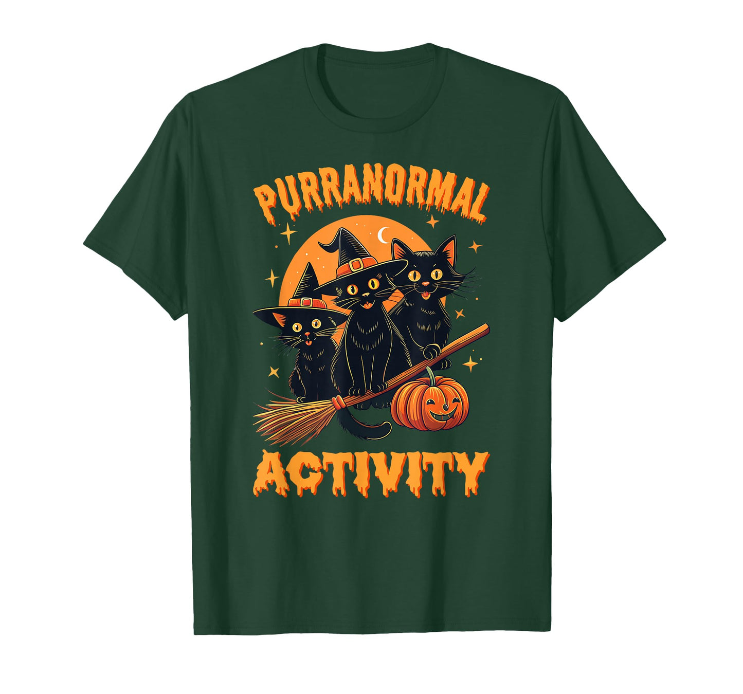 Purranormal Activity Funny Halloween Cat Mom T-Shirt
