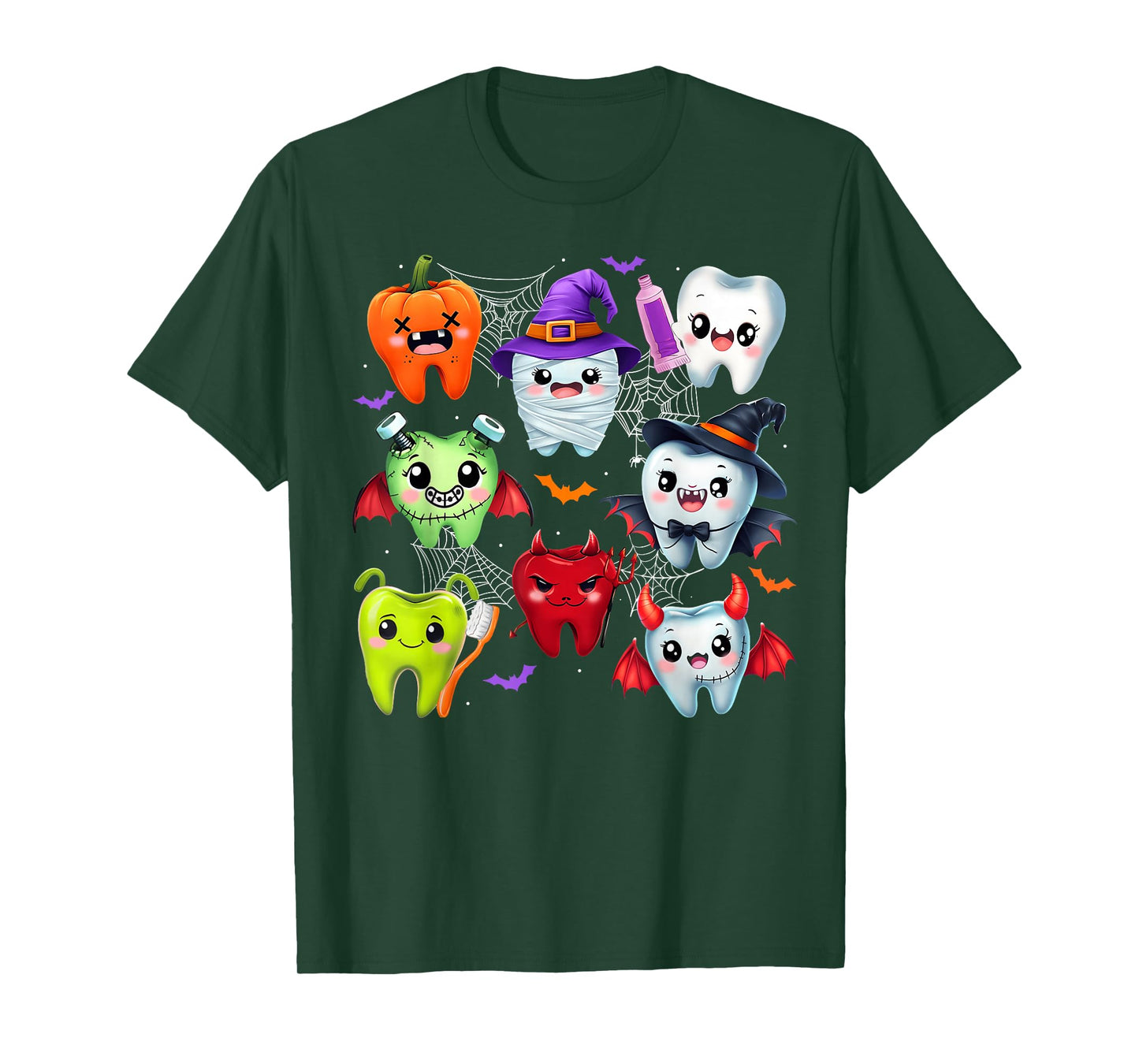 Dentist Dental Boo Crew Halloween Costume Teeth Women Men T-Shirt