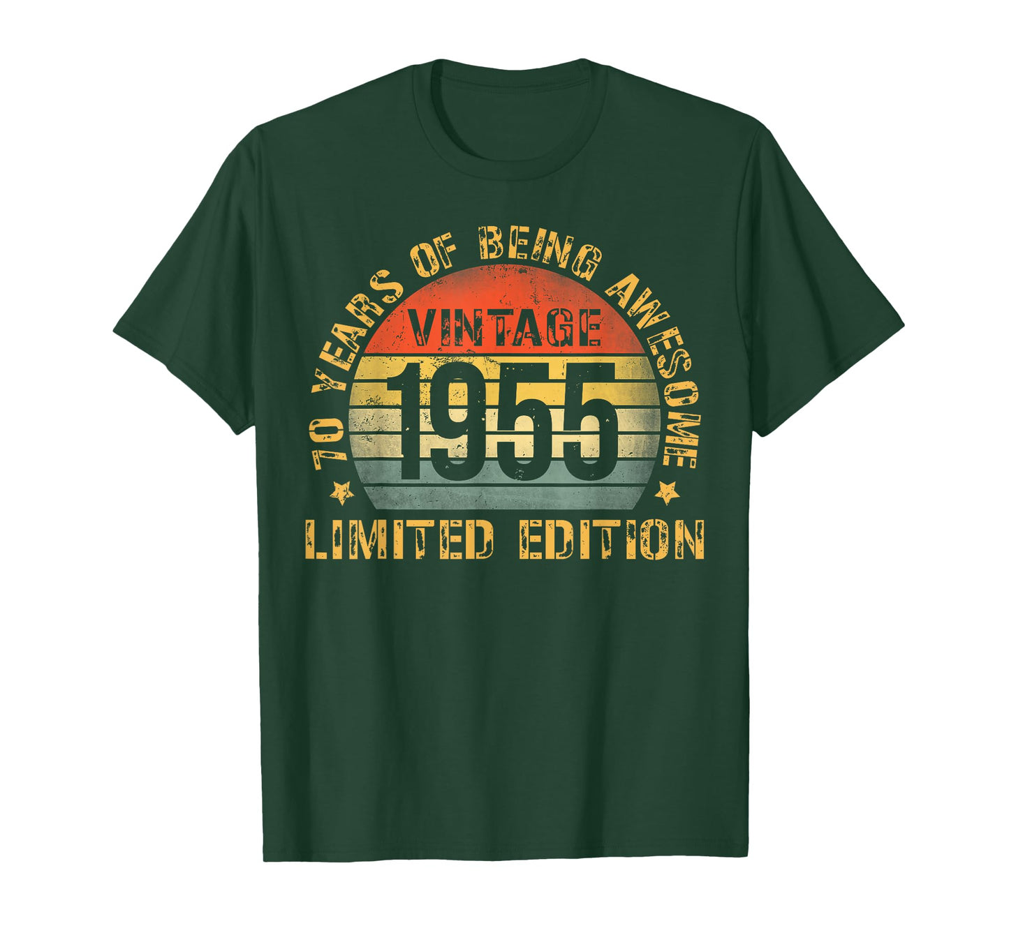 70 Year Birthday Decorations Men Gag 70yr 1955 70th Birthday T-Shirt