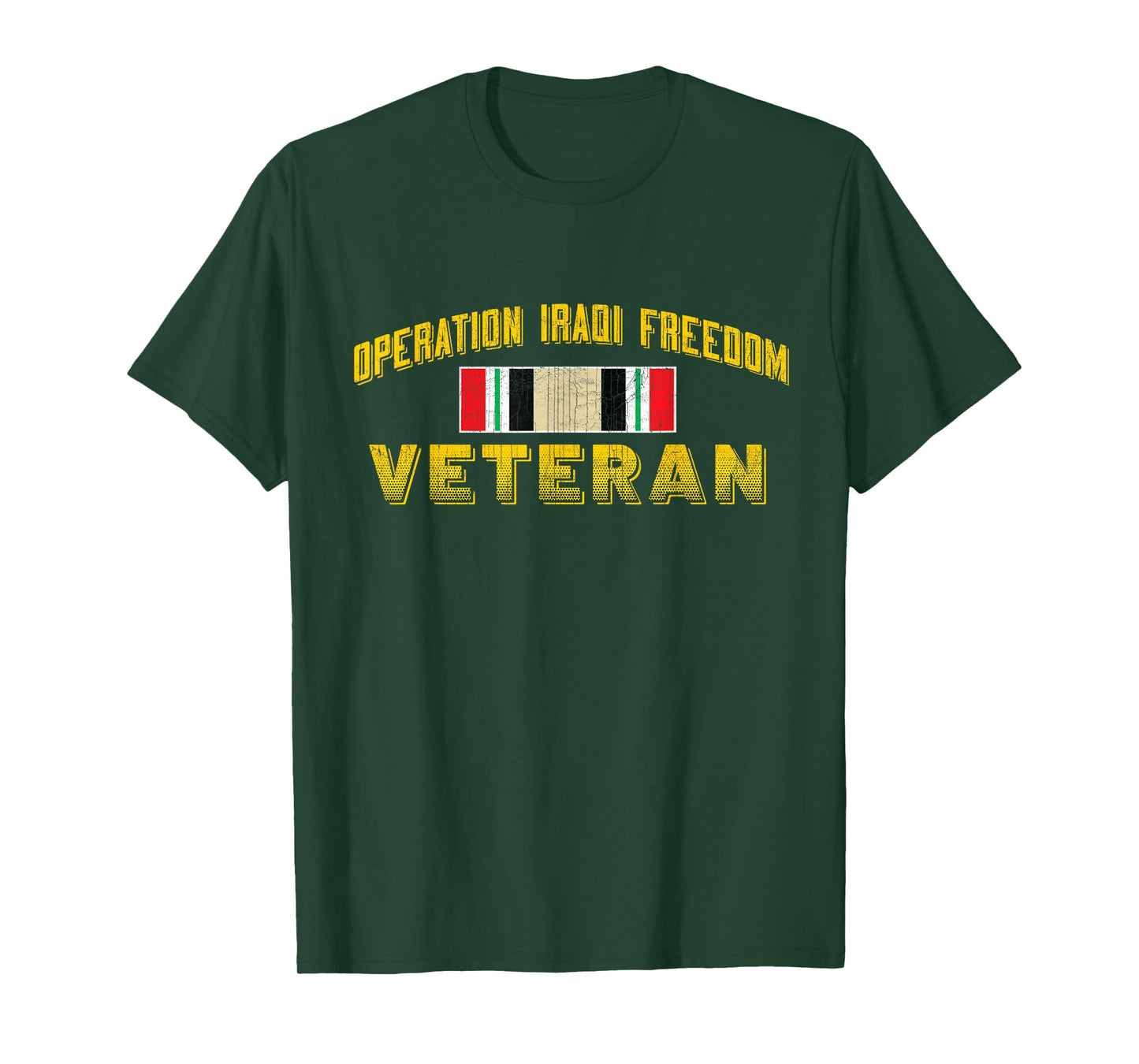 Iraq Operation Iraqi Freedom Veteran Day Gifts T-Shirt - Black - Men's Adults - Small - Short Sleeve - T-Shirt - Letter Print - Embroidery - Modern - Casual - Military - Veterans Day, Memorial Day