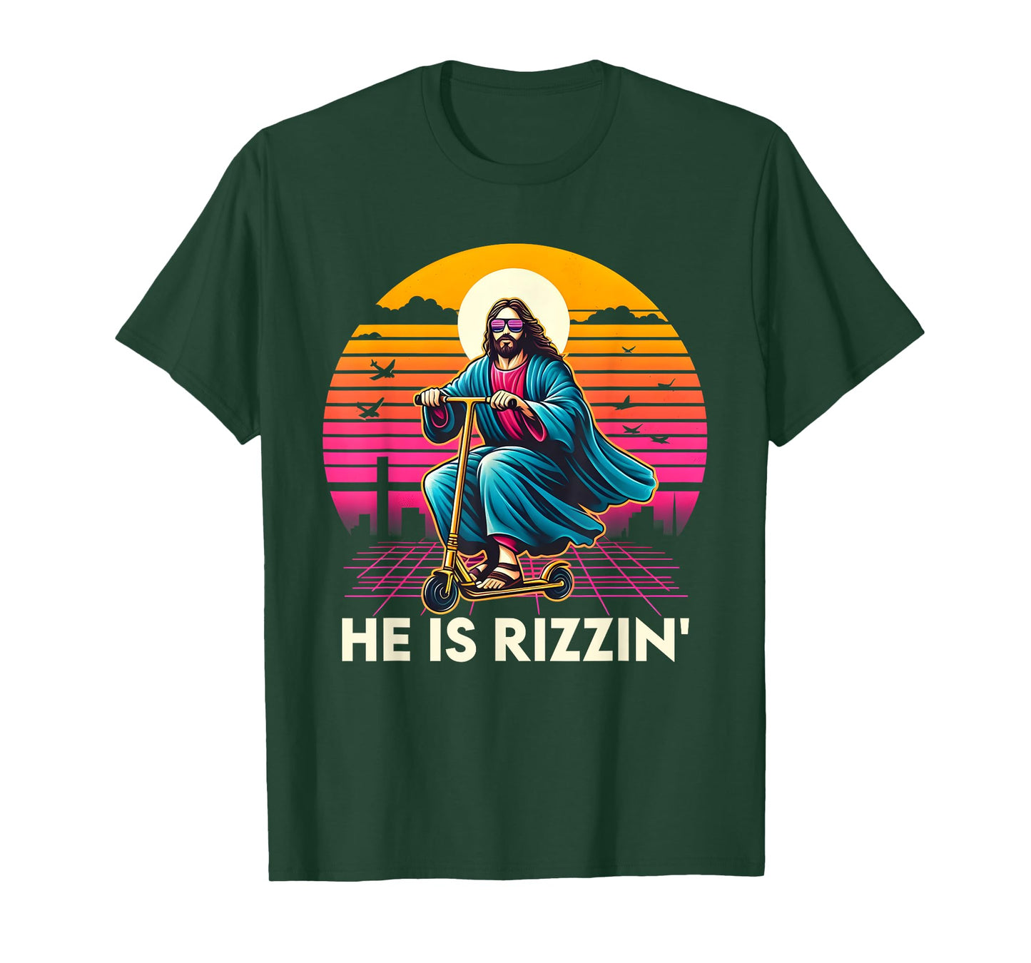 He Is Rizzen Jesus Is Rizzen Cool Jesus Jesus Has Rizzen T-Shirt