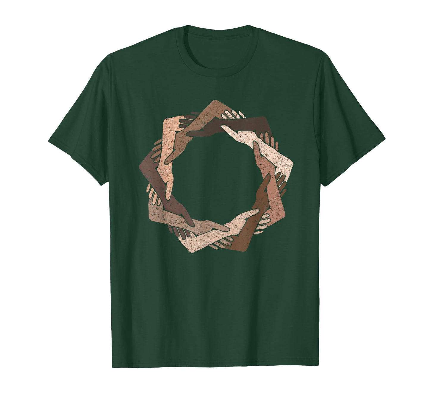 We Are One Human Family Nine Pointed Star - Baha'i Clothing T-Shirt