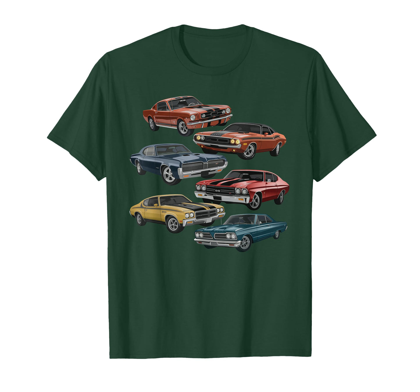 Vintage Muscle Car Artwork for Car Show Enthusiasts T-Shirt
