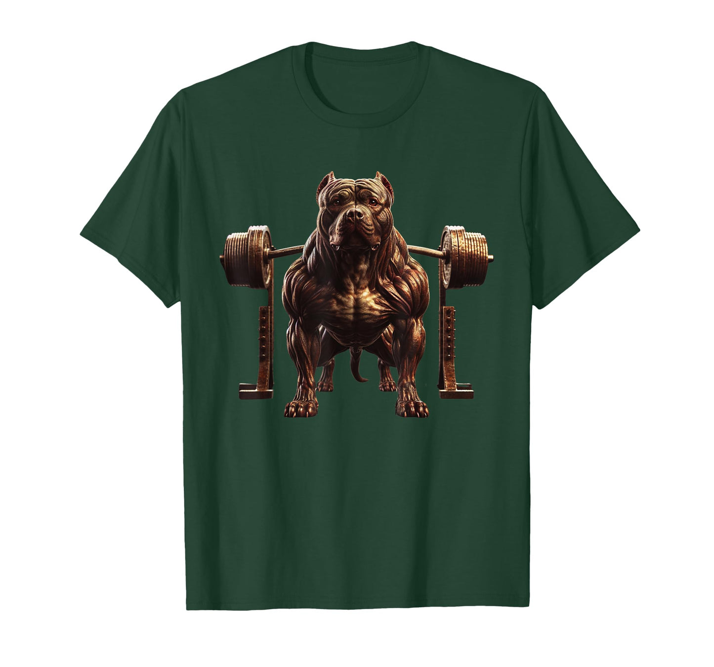 Pitbull Barbell Powerlifting Gym Beast Strength Training T-Shirt