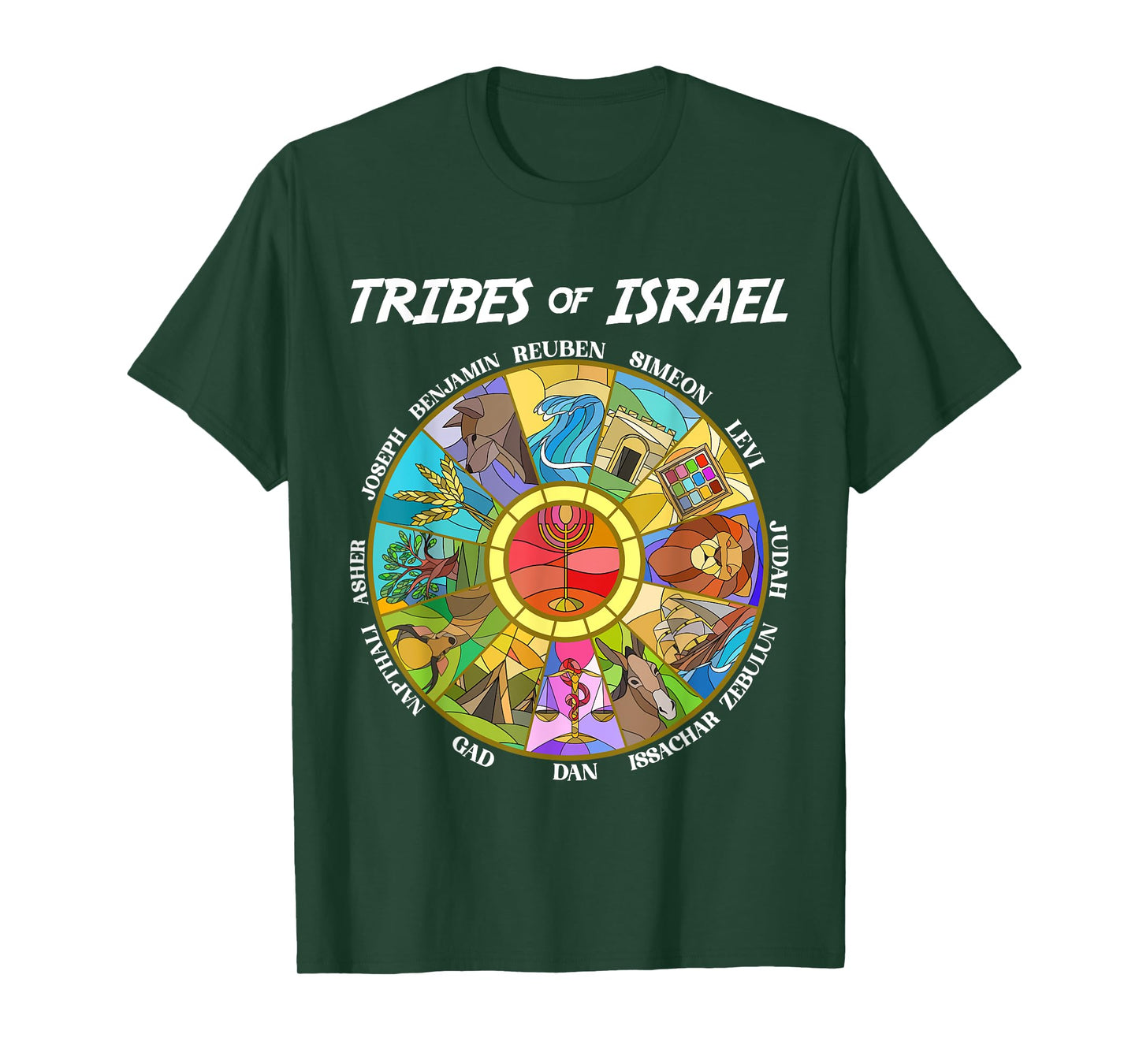 Tribes Of Israel Nation Hebrew Twelve Sons Jewish Judah T-Shirt