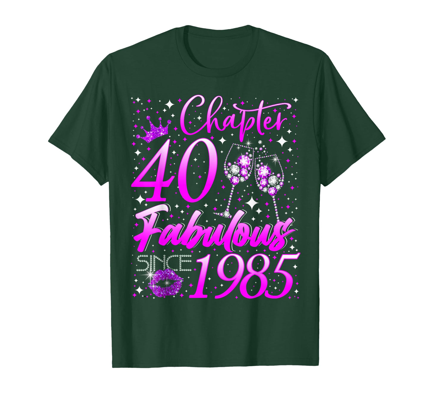 Womens Chapter 40 Fabulous Vintage Since 1985 40th Birthday T-Shirt