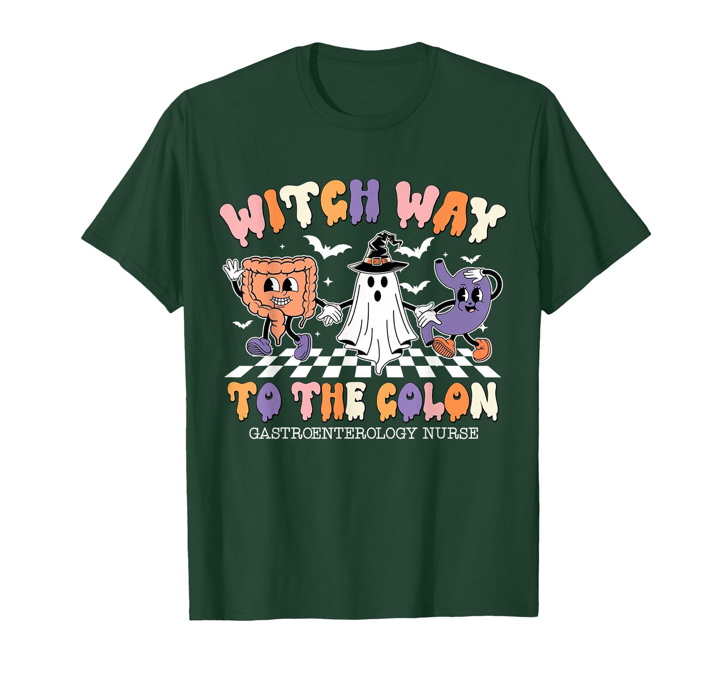 Witch Way to The Colon Gastroenterology Nurse Halloween T-Shirt