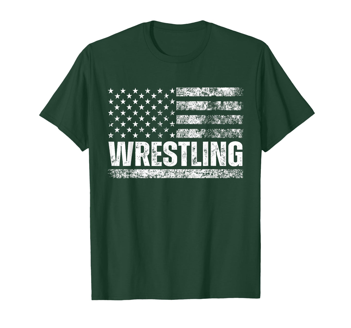 US Flag Wrestling American Flag Wrestling Wrestle Vintage T-Shirt