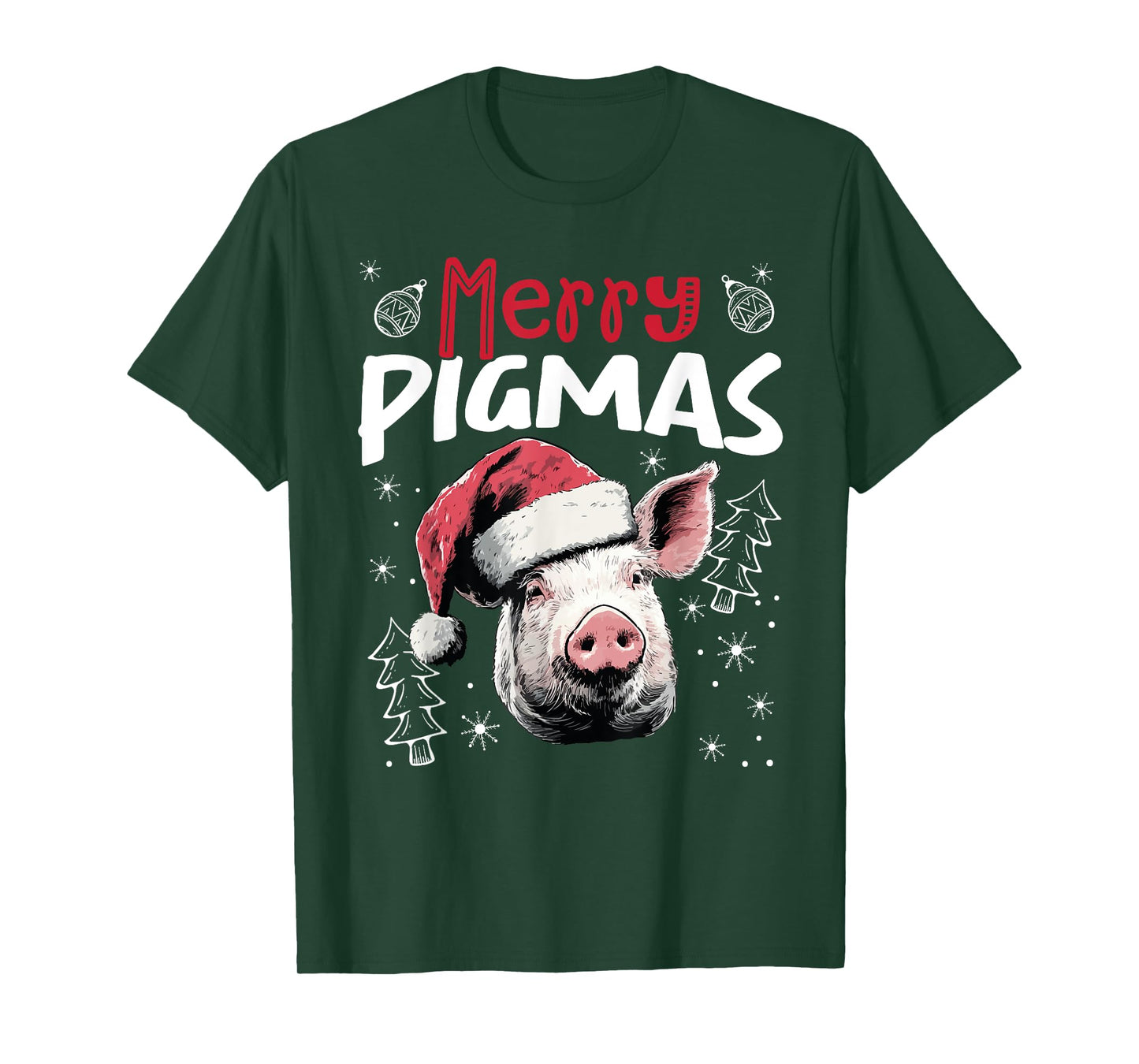 Merry Pigmas Funny Christmas Pig T-Shirt