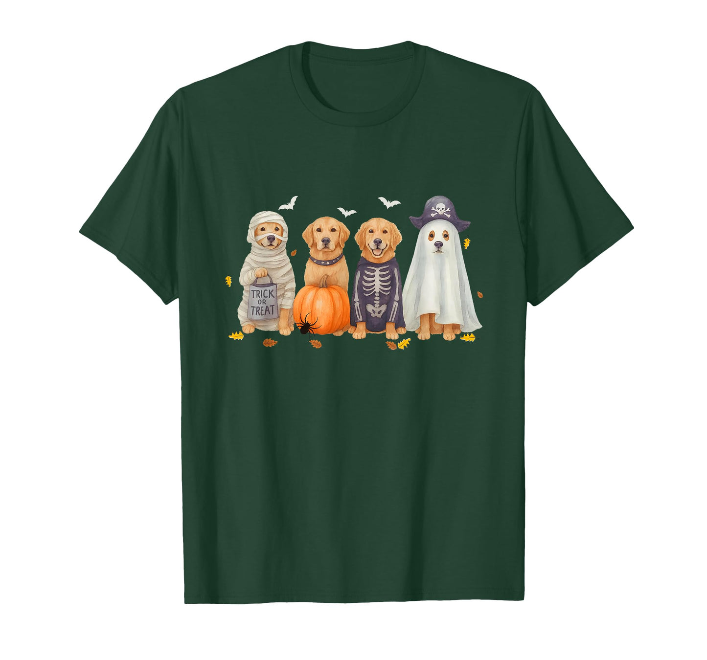 Witch Golden Retriever Halloween Golden Retriever Dog Mom T-Shirt