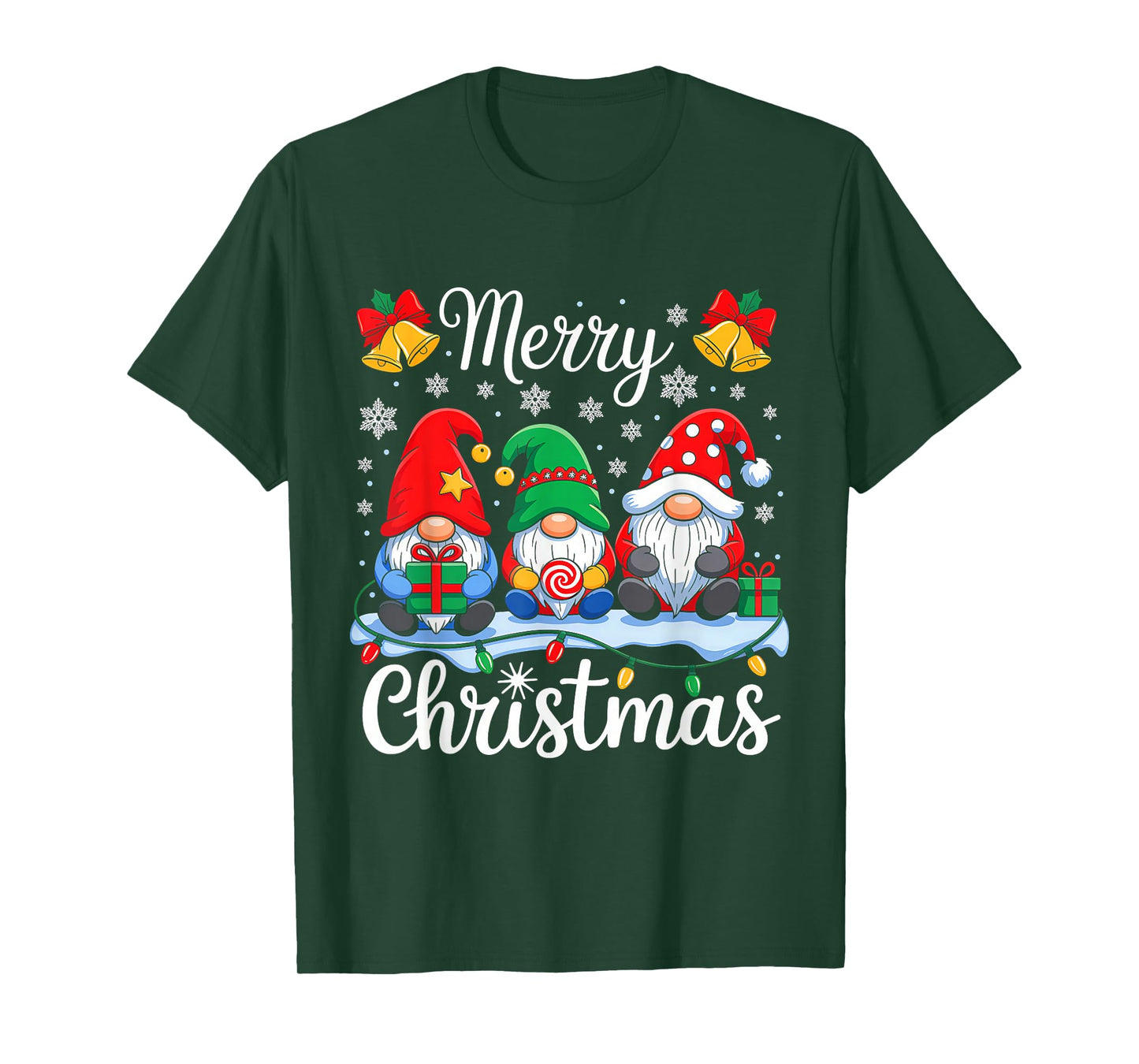 Gnomes Xmas Merry Christmas for Men Women Kids Gnomes Lover T-Shirt