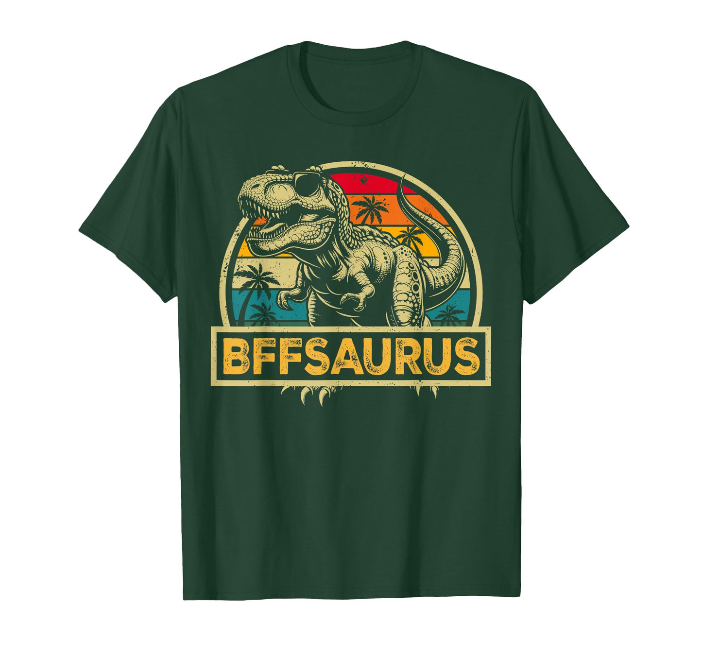BFFsaurus T Rex Dinosaur BFF Saurus Family Matching T-Shirt