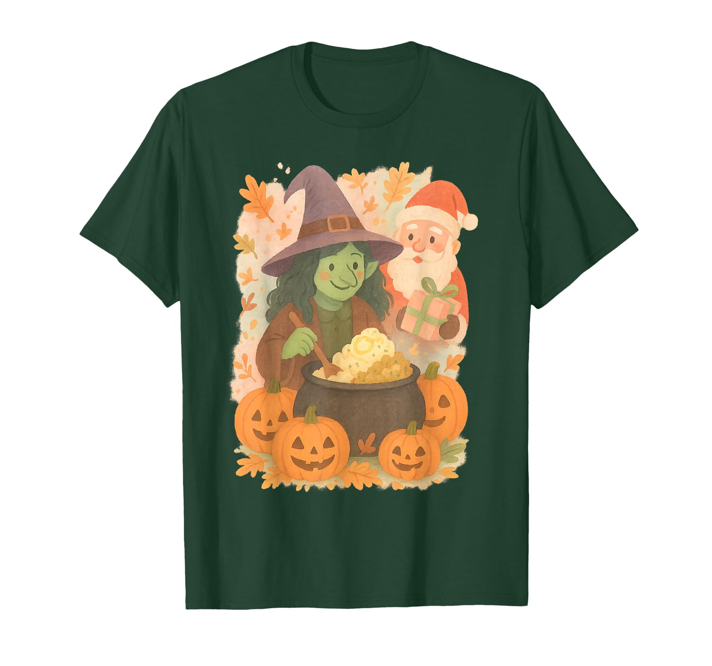 Whimsical Witch Gift for Halloween Thanksgiving Christmas T-Shirt