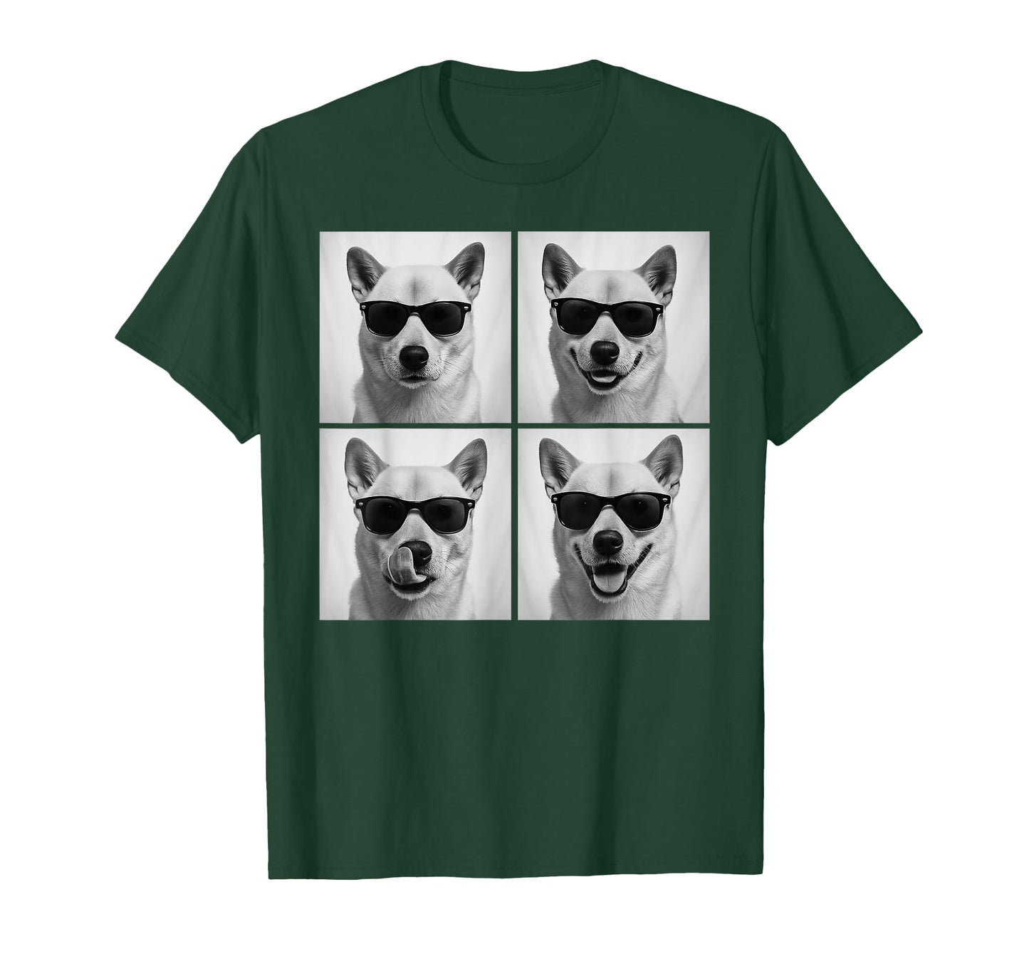 Funny Korean Jindo Dog Lover Cute Korean Jindo Photo Booth T-Shirt for Men Women Kids