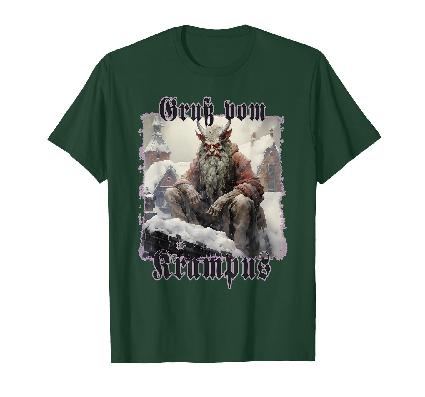 Greeting from Krampus Christmas Legend Figure T-Shirt