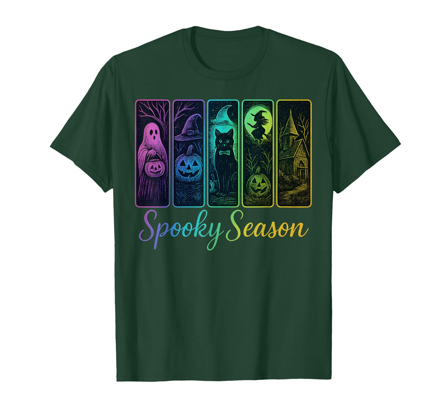 Vintage Halloween Horror Spooky Season Costume Men Women Kid T-Shirt